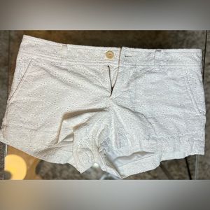Size 8 White Patterned Lilly Pulitzer Walsh Shorts